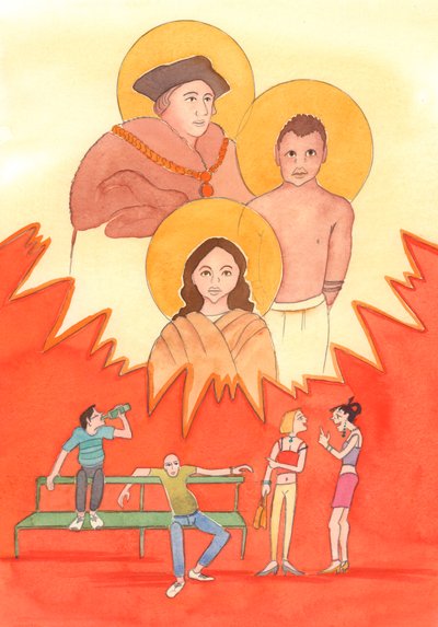 2003年、すべての年齢に真実の殉教者がいます（紙にw - c） 作： Elizabeth Wang