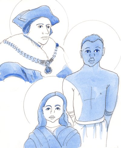 2003年、すべての年齢に真実の殉教者がいます（紙にw - c） 作： Elizabeth Wang