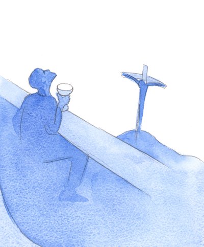 これが、キリストが最後の晩餐で友人と別れた理由であり、彼の苦痛と死にかけた理由でした。その理由は、2002年の罪でした（紙にw - c） 作： Elizabeth Wang