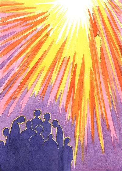 重大な罪を悔い改めずに死ぬ者は、天国に入ることができません。しかし、キリストの憐れみに開かれた聖霊は、浄化された後、天国に入ります。、2001年（紙にw - c） 作： Elizabeth Wang