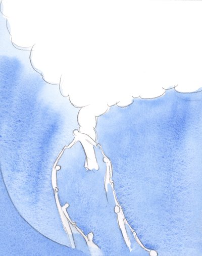 キリストは昇天を通して、人間と神との間に強力なつながりを提供します。なぜなら、彼は真の神であり、真の人間でもあるからです。2002年（紙にw - c） 作： Elizabeth Wang