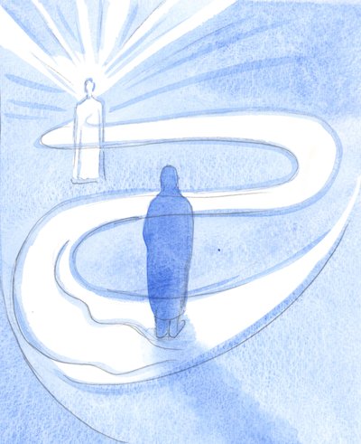 キリストは、彼の聖霊を通して、穏やかにそして力強く、導き、導き、そしてなだめることによって、2001年に私たちの生活の中で絶えず働いています（紙にw - c） 作： Elizabeth Wang