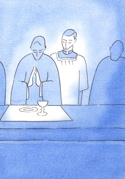 この司祭が彼の司教に向かって行動したように、私たちはキリストに向かって行動することを試みることができます：警戒し、常に奉仕することをいとわない、2002年（紙にw - c） 作： Elizabeth Wang