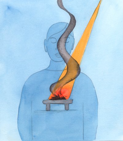 私たちは心を準備し、祈りの中で神に聖なる犠牲を捧げるために、私たちの罪の償いをすることによって、2000年（紙にw - c） 作： Elizabeth Wang