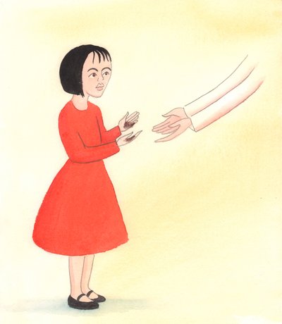 神が私たちの罪を赦されるとき、神は愛する子供に近づき、「気にしないで、すぐにあなたの手からそれらの跡を洗い流します」と言う母親のように優しいです。、2000年（紙にw - c） 作： Elizabeth Wang