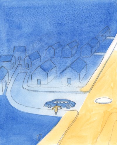 人々が道を尋ねるとき、真実を言うのは親切です。たとえば、それらが袋小路にあるかどうかを説明するために、2003年（紙にw - c） 作： Elizabeth Wang