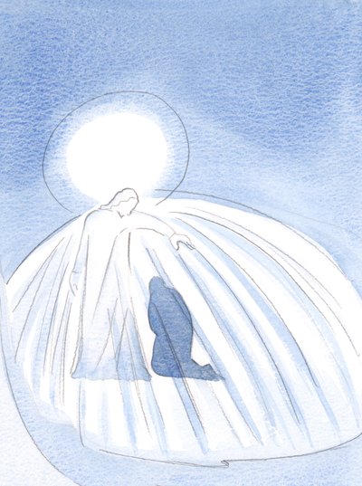 キリストがどこにいても、彼の美徳があり、彼はそれらを私たちに惜しみなく注ぎます、2000年（紙にw - c） 作： Elizabeth Wang