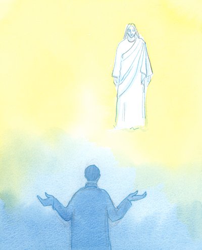 キリストと向き合い、「あなたがやりたいことは何でもします」と誠実に言う人は誰でも、2003年の聖三位一体の心の完全に自己を与える愛に見られる自己を与える生き方を始めました（紙にw - c ） 作： Elizabeth Wang