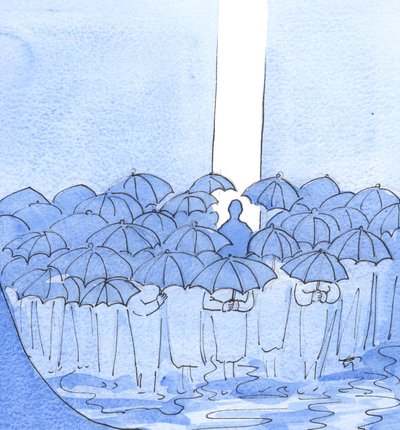 避けられない屈辱を辛抱強く受け入れることをいとわない人は誰でも、群衆の中に「空間」を作り、神の恵みが流れ落ちて、より多くの人を入浴させ、リフレッシュし、変容させることができるようにします。 作： Elizabeth Wang