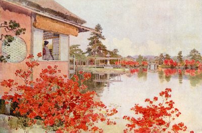 つつじ、長岡（カラーリトグラフ） 作： エラデュケイン