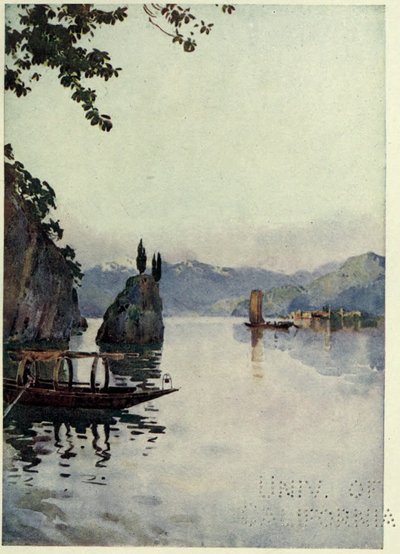 ベラージオ ポイント、コモ湖、Richard Bagot 作「The Italian lakes」よりイラスト 作： Ella Du Cane