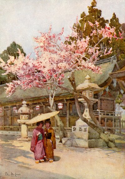 梅の花の時（カラーリトグラフ） 作： エラデュケイン