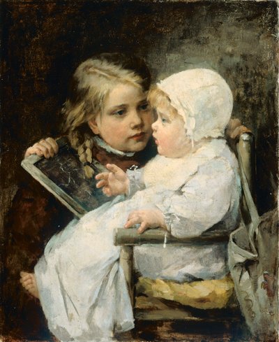 若いアーティスト、1885 作： Ellen Kendall Baker