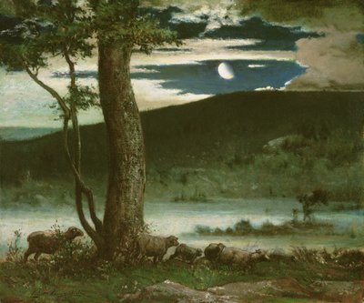 真夜中の月 作： Elliot Daingerfield