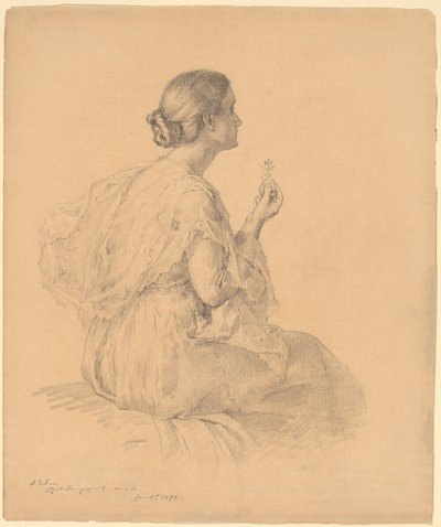 アーティストの妻の肖像 作： Elliott Daingerfield