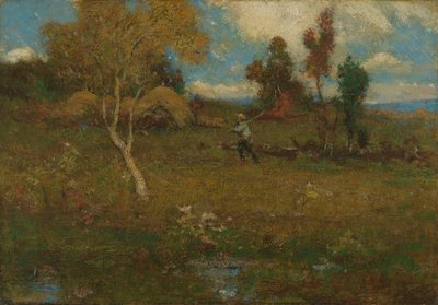 農場からの帰還 作： Elliott Daingerfield