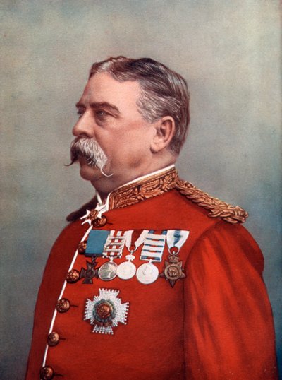 1902年、ロンドン塔、宝石の番人、ヒューガフ卿 作： Elliott and Fry