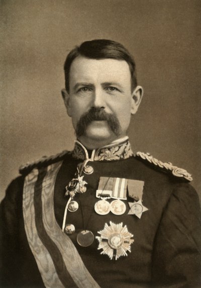 「チャールズ・ウォーレン中将、G.C.M.G.」、1900年。 作： Elliott and Fry