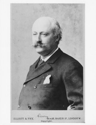 ヒューバートパリー卿の肖像（1848〜1918年） 作： Elliott und Fry Studio