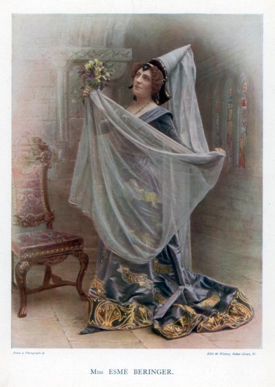 エスメベリンジャー、イギリスの女優、1901年。 作： Ellis and Walery