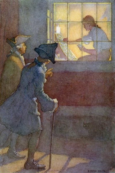 私がクラブから家に帰るとき、私は彼がまだ仕事をしているのを見ます 作： Elmer Boyd Smith