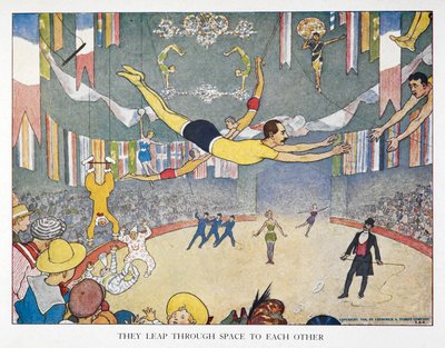 彼らはお互いに空間を飛び越えます」 作： Elmer Boyd Smith