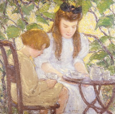 アーバーでお茶を 作： Elmer Livingston MacRae