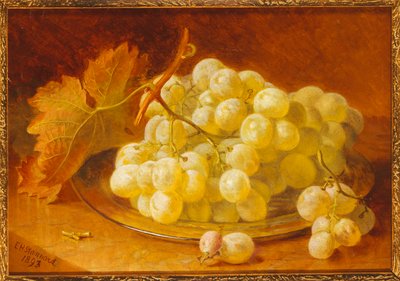 銀皿のブドウ、1893 作： Eloise Harriet Stannard