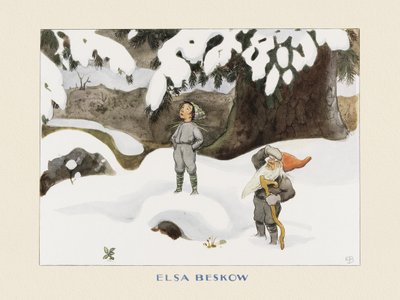 「太陽の卵」冬 作： Elsa Beskow