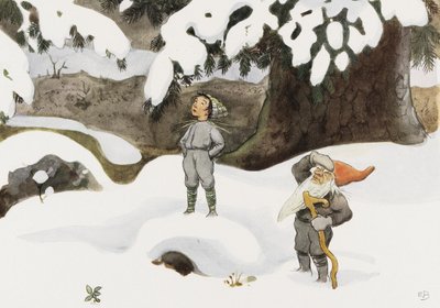 「太陽の卵」冬 作： Elsa Beskow