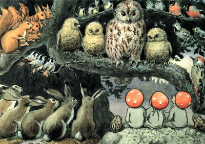 トントの子供たち - 森の動物たち 作： Elsa Beskow