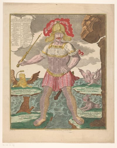 君主制のタイムラインを持つダニエル像 Colossus Monarchicus Statua Danielis (オブジェクトのタイトル) 作： Emanuel Eichel