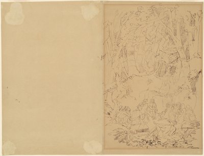 インディアンに説教する18世紀の入植者 作： Emanuel Gottlieb Leutze