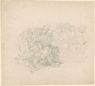 17世紀の衣装を着た男性 [直訳] 作： Emanuel Gottlieb Leutze