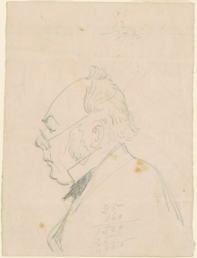 男のプロフィール 作： Emanuel Gottlieb Leutze