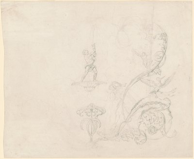 噴水装飾の研究 作： Emanuel Gottlieb Leutze