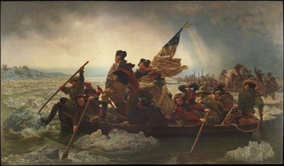 デラウェア州を渡るワシントン、1851年 作： Emanuel Leutze