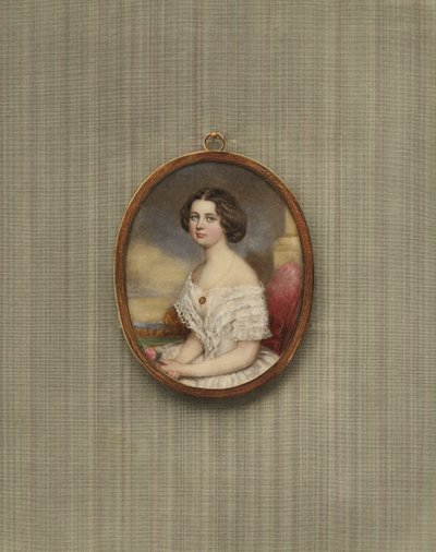 ウィーンの若い女性の肖像画 作： Emanuel Thomas Peter