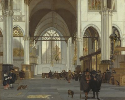 アムステルダムの旧教会の内部（1659年） 作： Emanuel de Witte