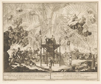 Vuurwerk in Moskou bij de viering van het einde van de Russisch-Turkse Oorlog、1775 年 (第 1 幕および第 2 幕) ロシアとオスマン ポルテ (s 作： Emel