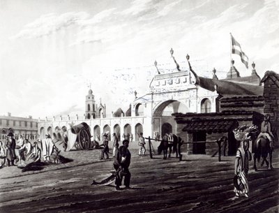 ダニエルハヴェル（1785-1826）1820によって刻まれた市場の場所 作： Emeric Essex Vidal