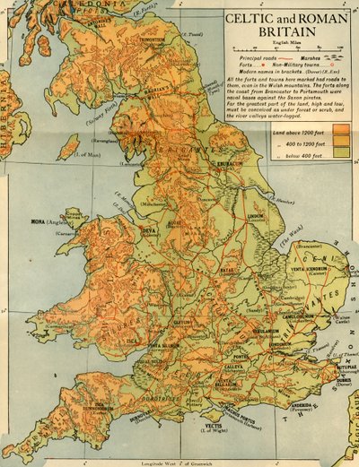 ケルトとローマのイギリス、1926年。 作： Emery Walker
