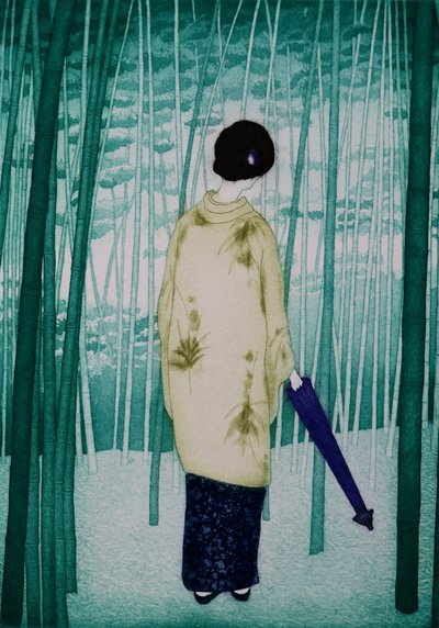 バンブーレディ, 2007（エッチング） 作： 相田恵美子