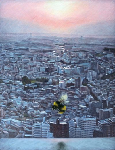 一日の終わり, 2012 （キャンバスに油彩） 作： 相田恵美子