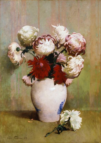 菊 作： Emil Carlsen