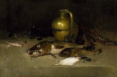 魚のある静物、1897 作： Emil Carlsen