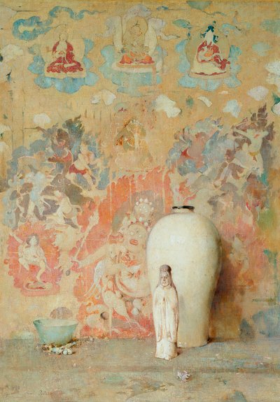 ティベットの絵、1920年頃 作： Emil Carlsen