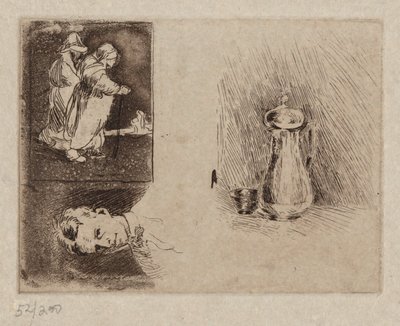 3 つの研究 作： Emil Carlsen
