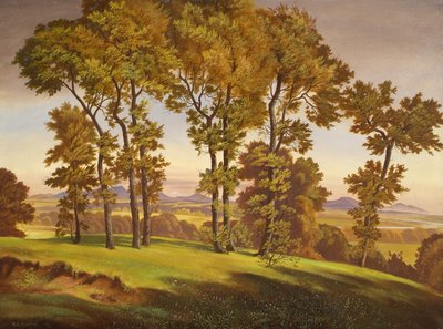木々のある風景 作： Emil Ernst Heinsdorff