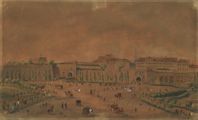 ウィーンの古いケルントナー塔と新しいケルントナー塔 作： Emil Hütter